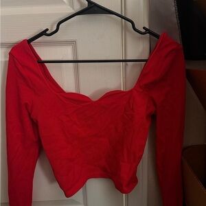 PINK Victoria's Secret Red Crop Top